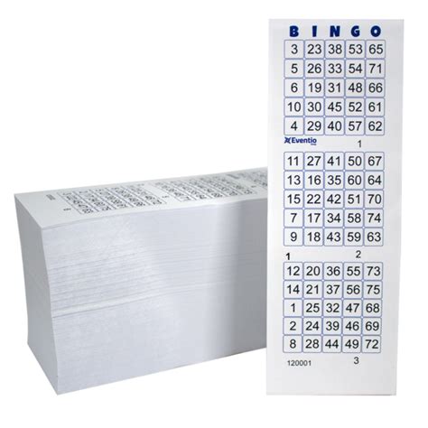 bingo kupongit|Bingolappu valkoinen, 3.